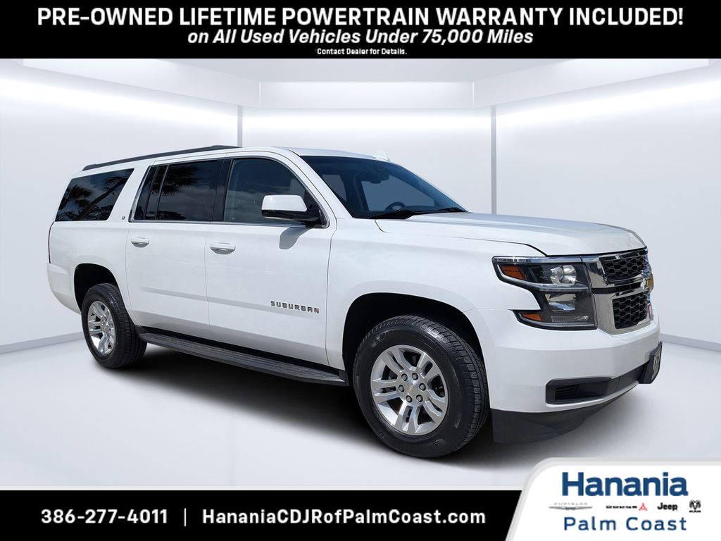 Summit White 2018 Chevrolet Suburban 1500 LT RWD SUV / Crossover 4X2 6-Speed Automatic Overdrive