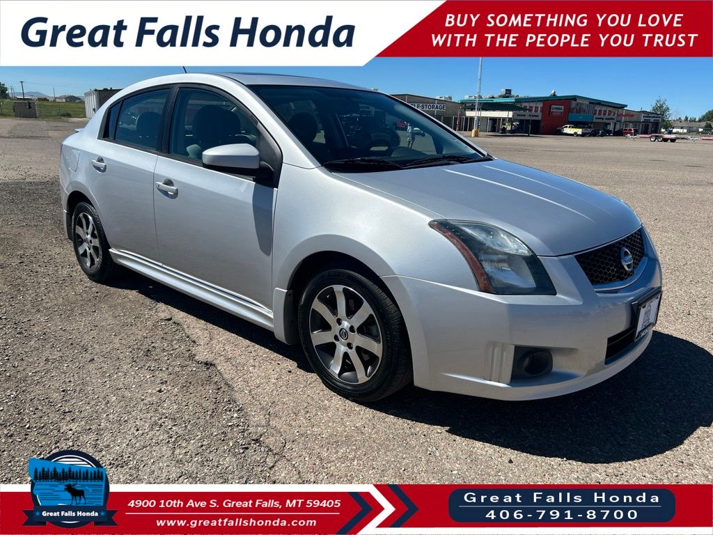 Brilliant Silver Metallic 2012 Nissan Sentra Sedan Front-Wheel Drive Continuously Variable Transmission