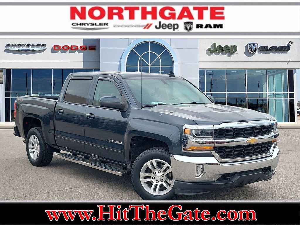Gray (Graphite Metallic) 2017 Chevrolet Silverado 1500 LT Crew Cab 4WD Pickup Truck Four-Wheel Drive 6-Speed Automatic Overdrive