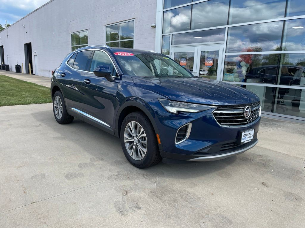 Sapphire Metallic 2022 Buick Envision SUV / Crossover Front-Wheel Drive 9-Speed Automatic