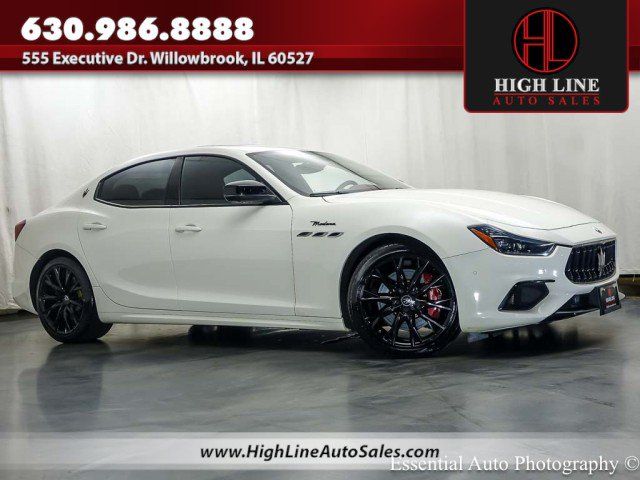 White 2022 Maserati Ghibli Sedan All-Wheel Drive 8-Speed Automatic