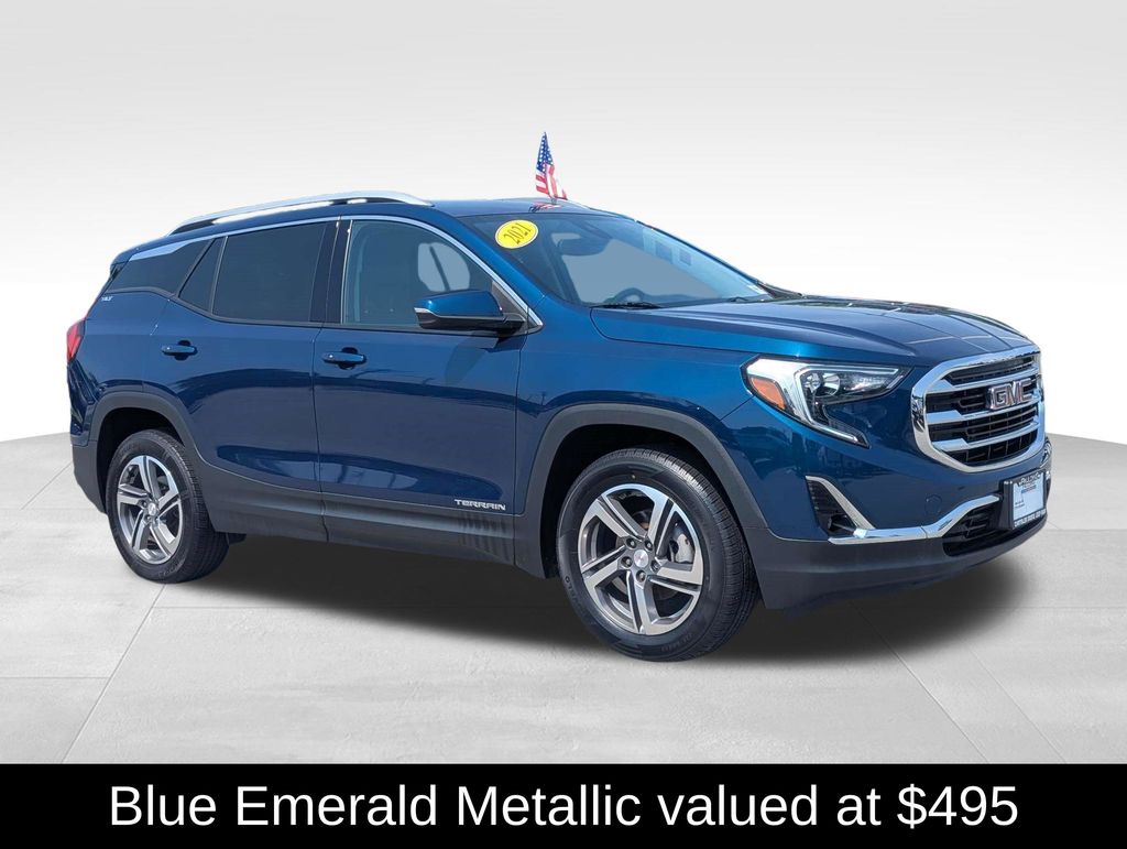 Emerald Metallic 2021 GMC Terrain SUV / Crossover Four-Wheel Drive 9-Speed Automatic