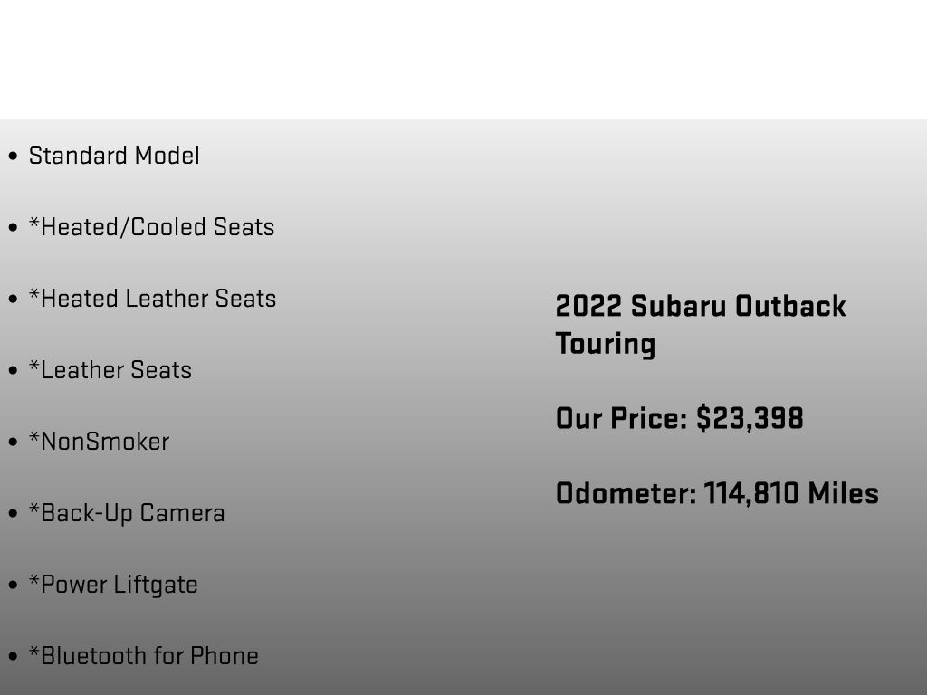 2022 Subaru Outback Touring Gray at Rafferty Subaru