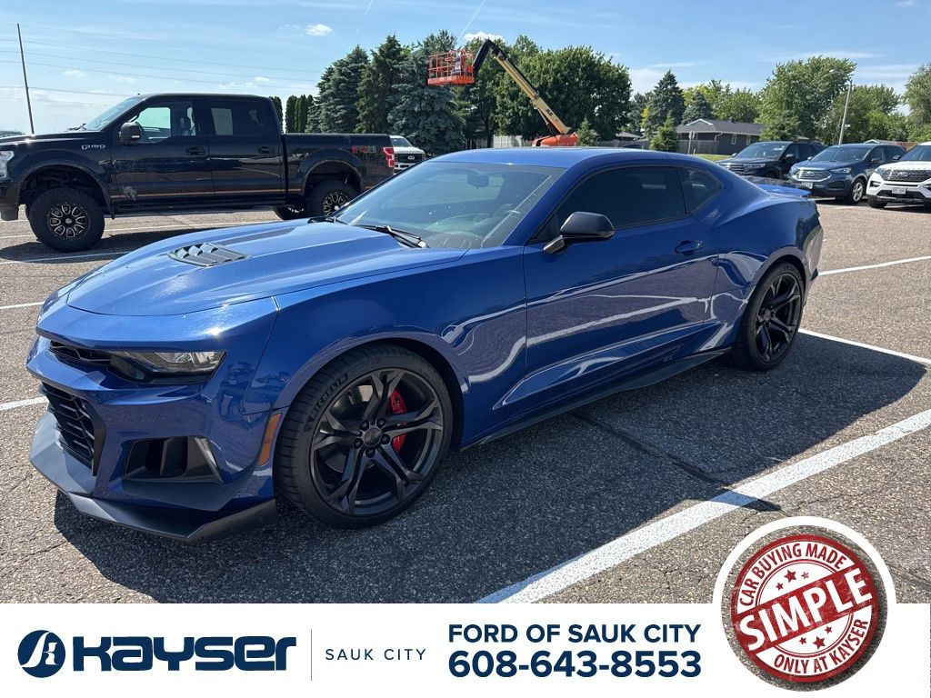 Riverside Blue Metallic 2021 Chevrolet Camaro 1SS Coupe RWD Coupe Rear-Wheel Drive Automatic