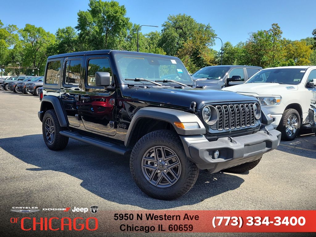 Black Clearcoat 2025 Jeep Wrangler SUV / Crossover Four-Wheel Drive 8-Speed Automatic