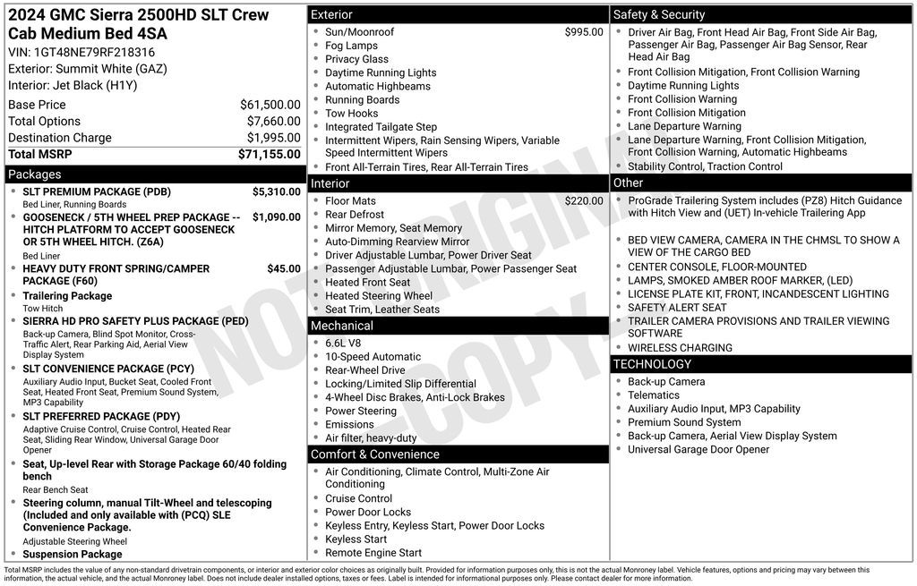 Used Car 2024 Gmc Sierra 2500hd  Slt For Sale Under $60,000 In Austin, Texas