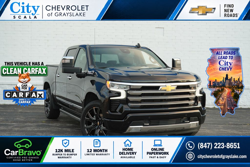 Black 2026 Chevrolet Silverado 1500 Pickup Truck Four-Wheel Drive Automatic