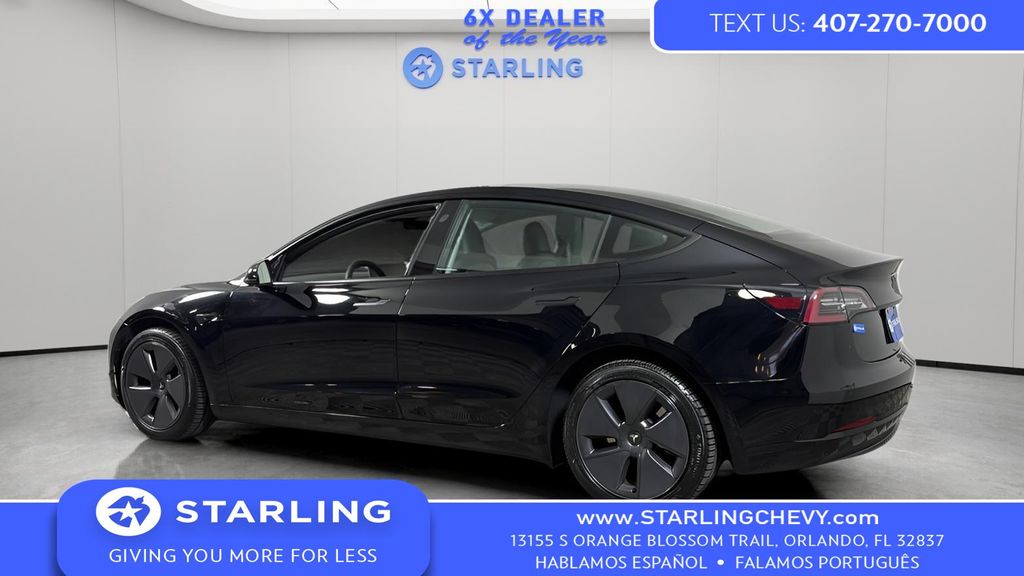 Black 2023 Tesla Model 3 RWD Sedan Rear-Wheel Drive 1-Speed Automatic