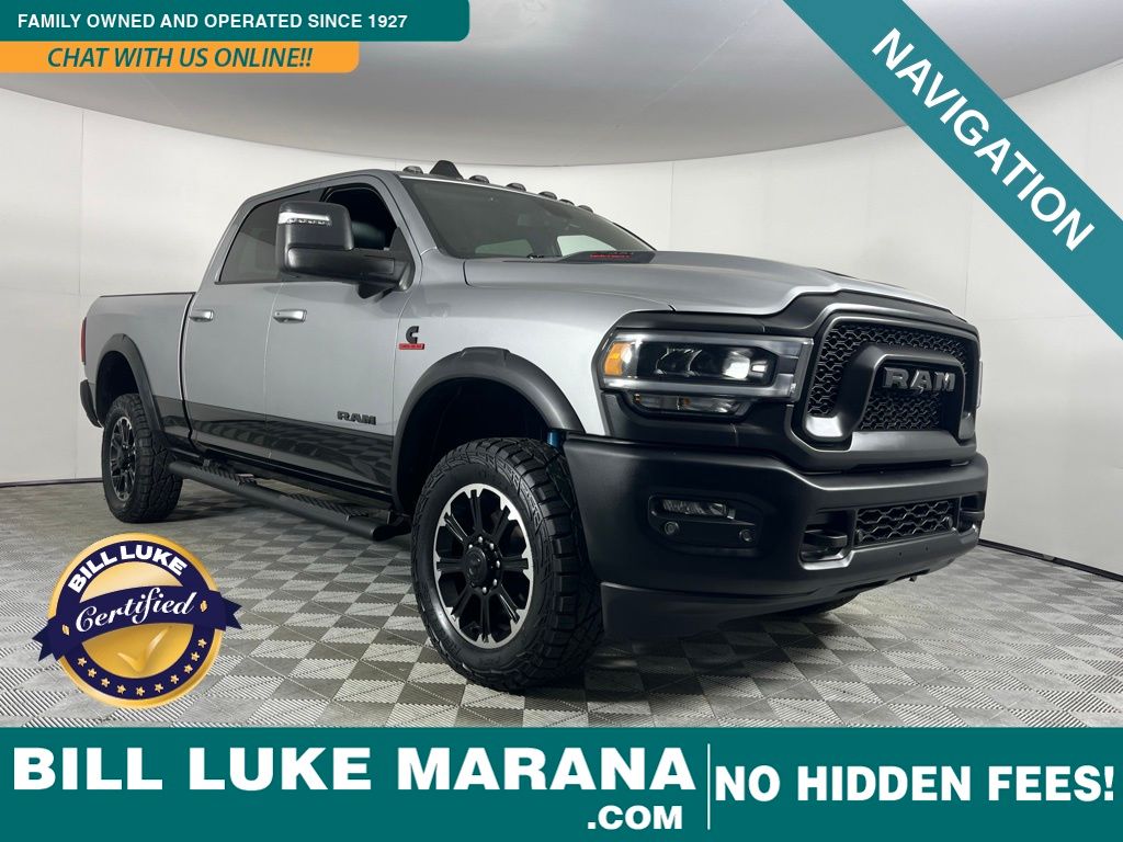 Billet Silver Metallic Clearcoat 2023 RAM 2500 Rebel Crew Cab 4WD Pickup Truck Four-Wheel Drive 6-Speed Automatic