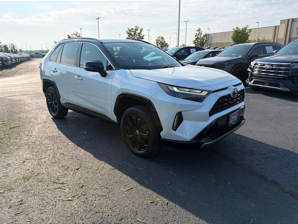 Midnight Black Metallic 2024 Toyota RAV4 Hybrid SUV / Crossover All-Wheel Drive Continuously Variable Transmission