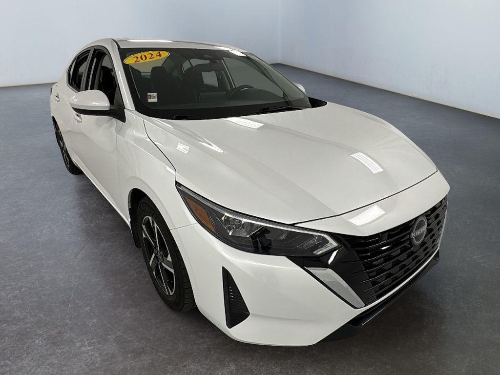 Aspen White Tricoat 2024 Nissan Sentra SV FWD Sedan Front-Wheel Drive Continuously Variable Transmission