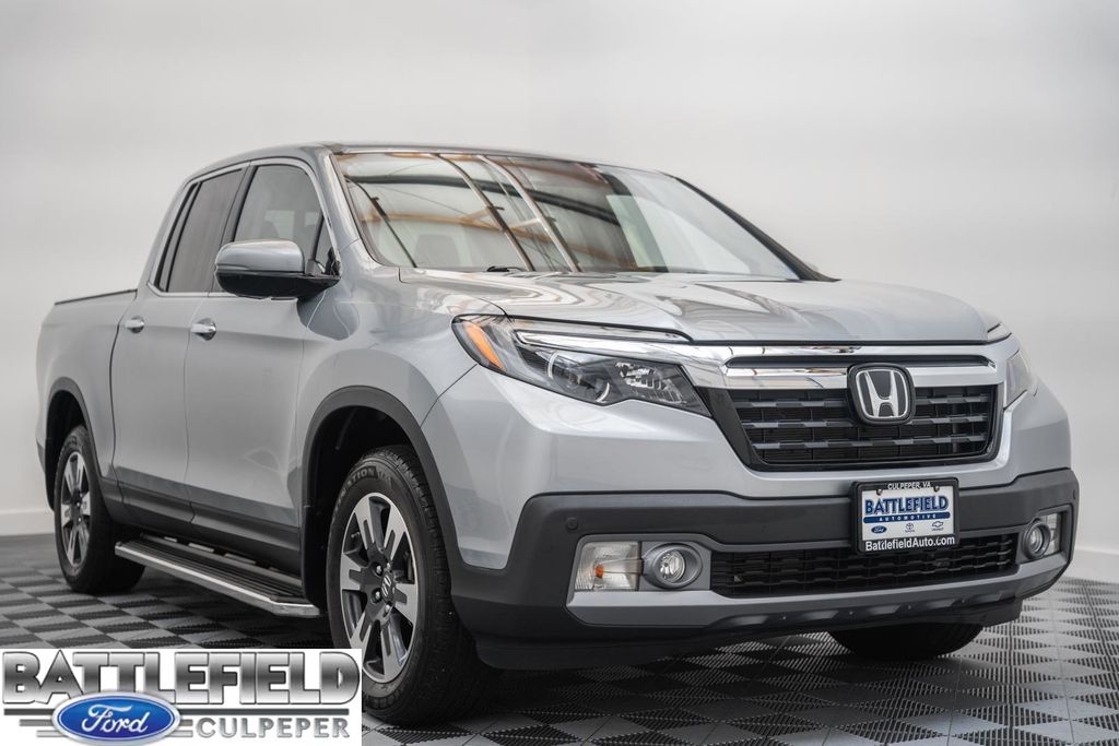 Silver 2019 Honda Ridgeline RTL-E AWD Pickup Truck All-Wheel Drive 6-Speed Automatic