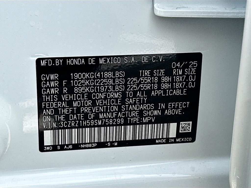 2025 Honda HR-V Sport 22