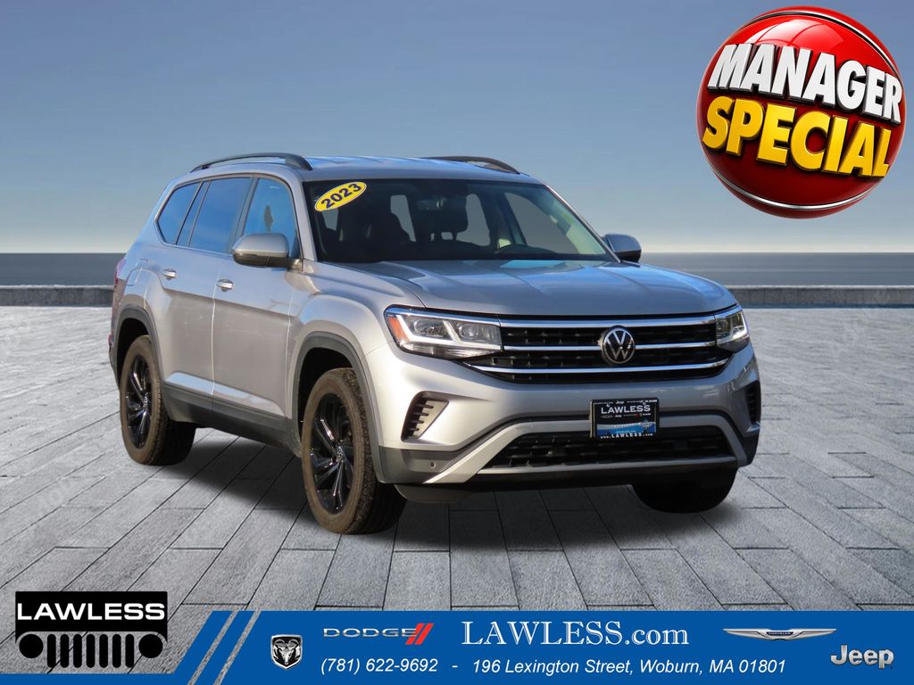 Silver Metallic 2023 Volkswagen Atlas SUV / Crossover All-Wheel Drive 8-Speed Automatic