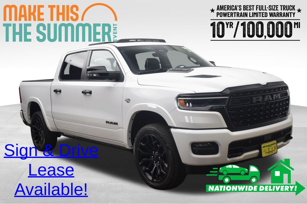 Bright White Clearcoat 2026 RAM 1500 Pickup Truck Four-Wheel Drive 8-Speed Automatic