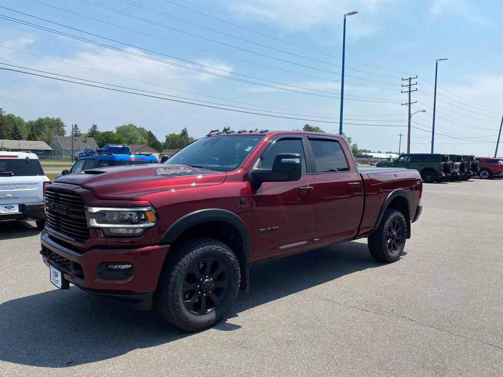 Delmonico Red Pearlcoat 2023 RAM 3500 Pickup Truck Four-Wheel Drive 6-Speed Automatic