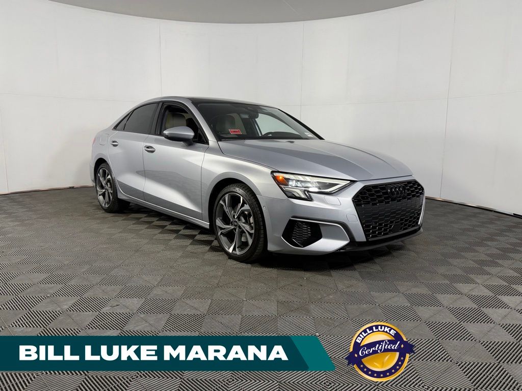 Florett Silver Metallic 2023 Audi A3 40 TFSI Premium FWD Sedan Front-Wheel Drive 7-Speed Automatic
