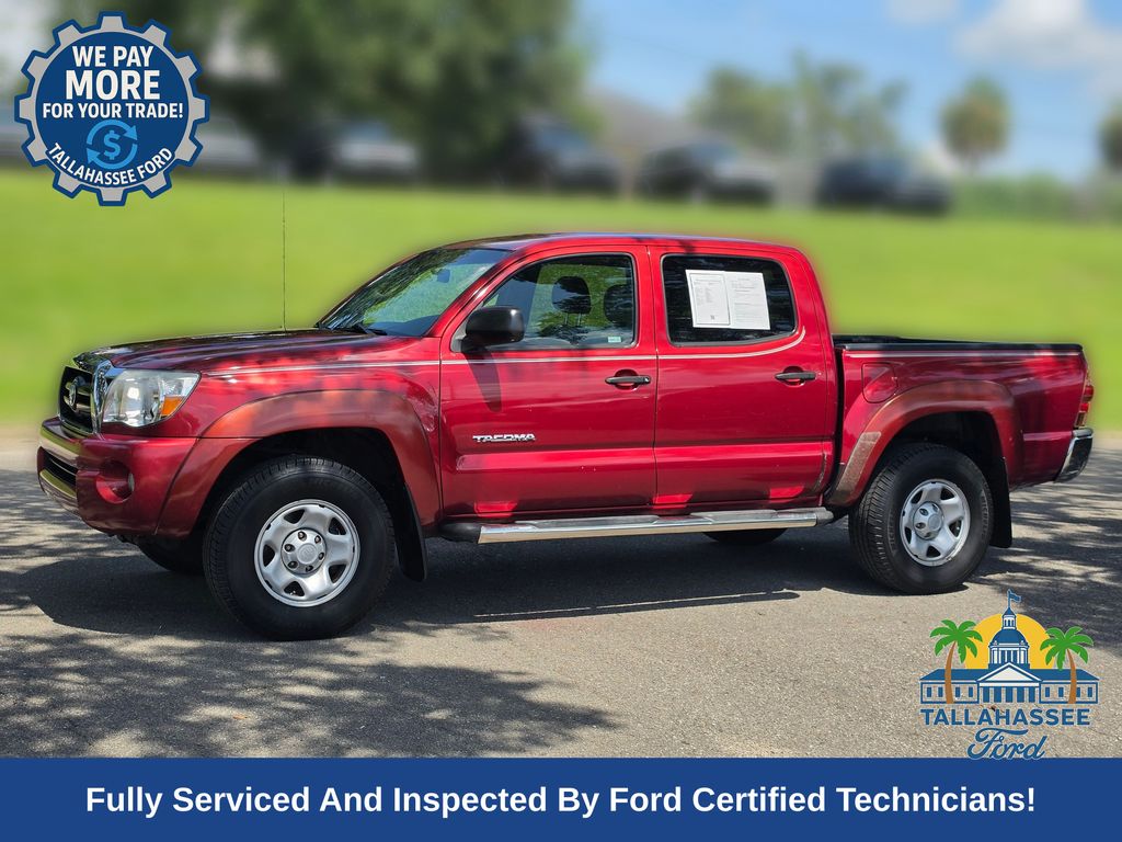 Impulse Red Pearl 2008 Toyota Tacoma Pickup Truck 4X2 5-Speed Automatic Overdrive