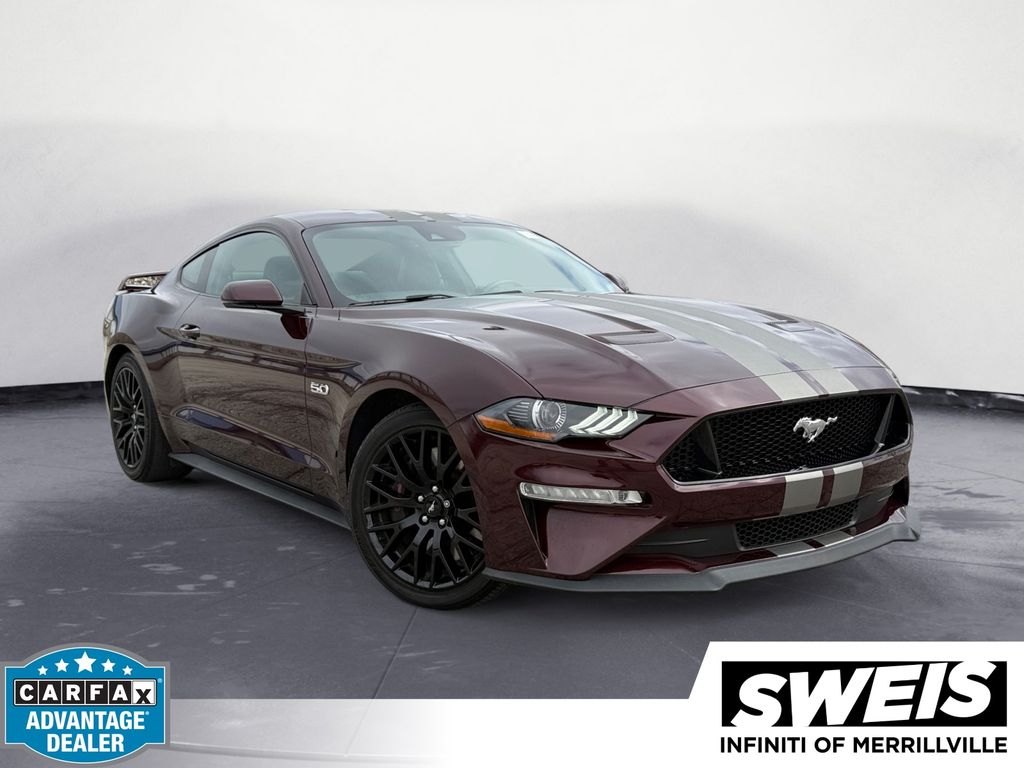 Red (Crimson) 2018 Ford Mustang GT Premium Coupe RWD Coupe Rear-Wheel Drive 6-Speed Manual