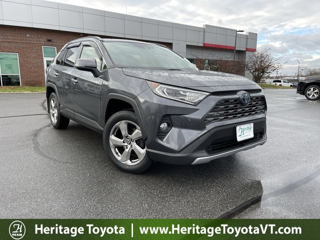 Gray 2019 Toyota RAV4 Hybrid SUV / Crossover All-Wheel Drive Continuously Variable Transmission