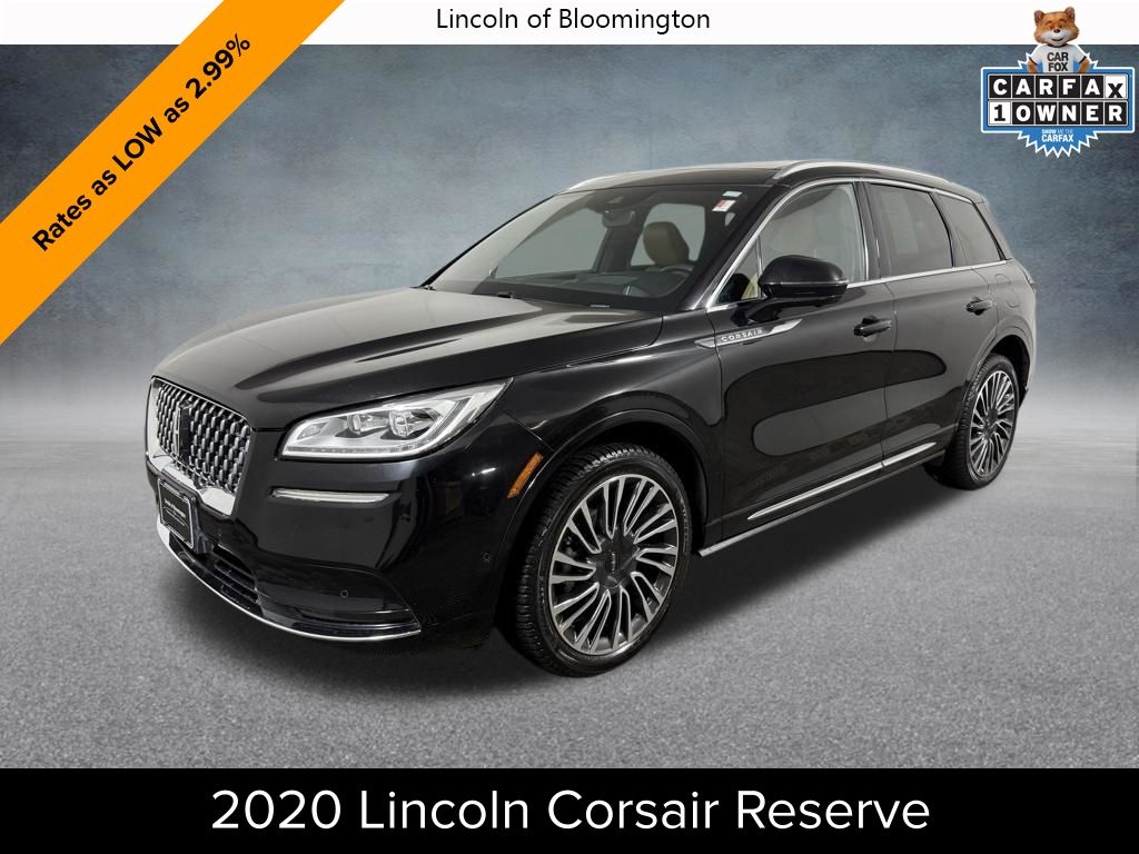 Black 2020 Lincoln Corsair Reserve AWD SUV / Crossover All-Wheel Drive 8-Speed Automatic