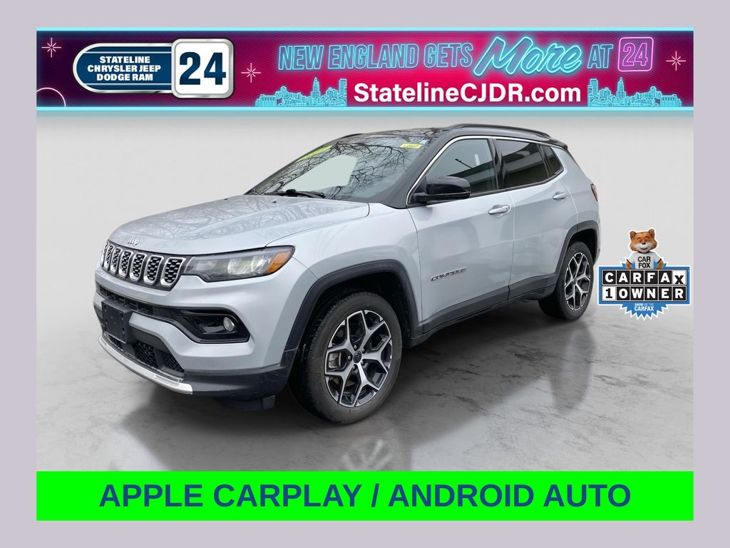 Silver Zynith Metallic Clearcoat 2025 Jeep Compass Limited 4WD SUV / Crossover Four-Wheel Drive 8-Speed Automatic