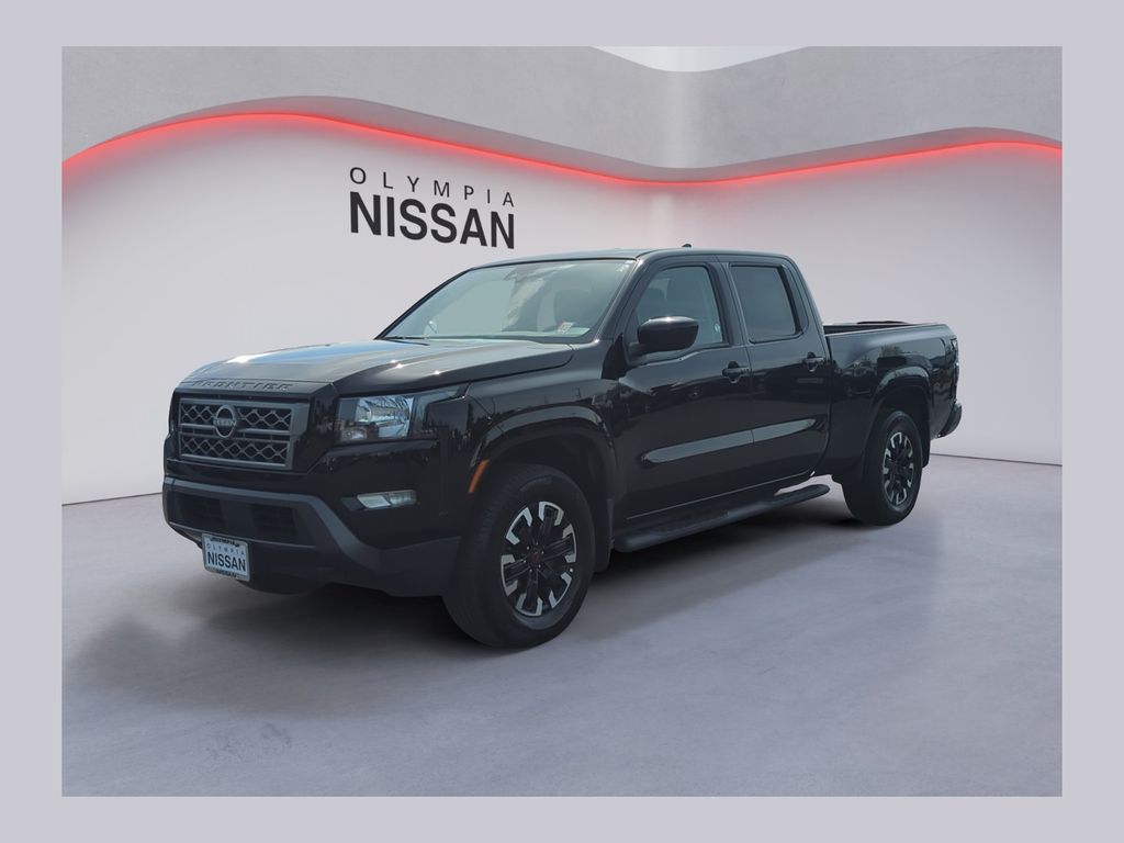 Super Black 2023 Nissan Frontier Pickup Truck Four-Wheel Drive 9-Speed Automatic