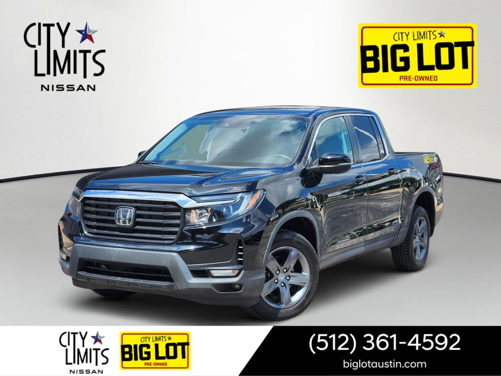 Crystal Black Pearl 2023 Honda Ridgeline Pickup Truck All-Wheel Drive 9-Speed Automatic