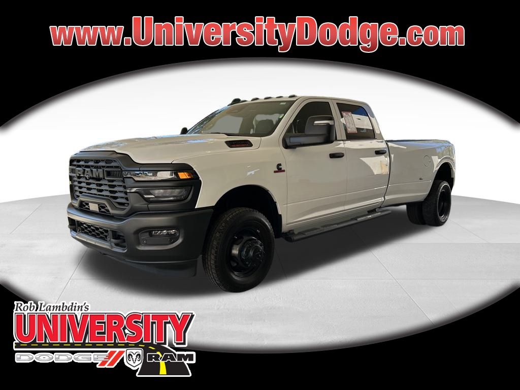 Bright White Clearcoat 2026 RAM 3500 Tradesman Crew Cab LB DRW 4WD Pickup Truck Four-Wheel Drive 8-Speed Automatic