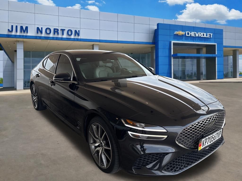 Vik Black 2023 Genesis G70 2.0T RWD Sedan Rear-Wheel Drive 8-Speed Automatic