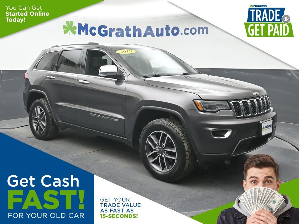 Gray (Granite Crystal Metallic Clearcoat) 2019 Jeep Grand Cherokee SUV / Crossover Four-Wheel Drive 8-Speed Automatic