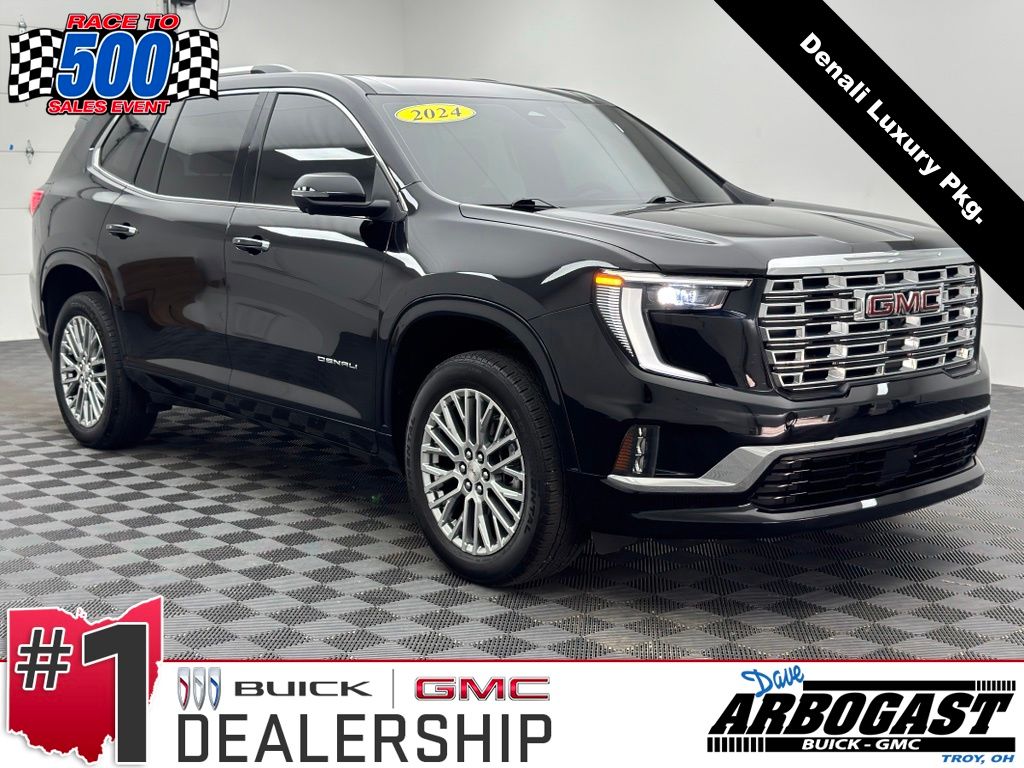 Black (Ebony Twilight Metallic) 2024 GMC Acadia SUV / Crossover Four-Wheel Drive 8-Speed Automatic