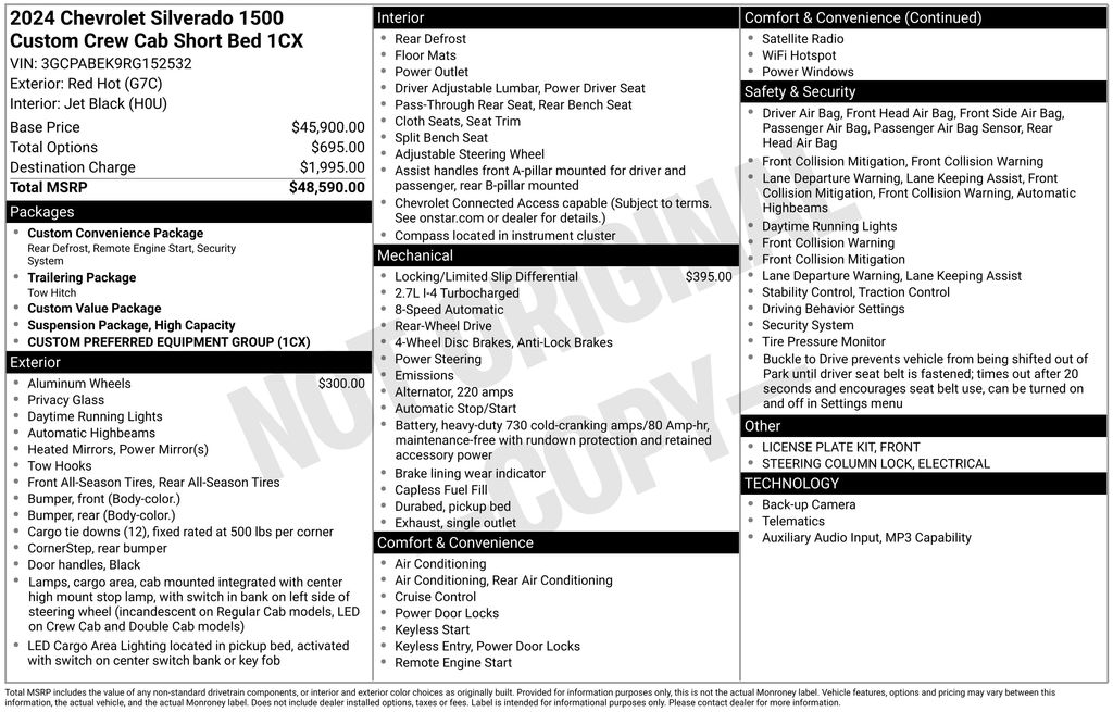 Used Car 2024 Chevrolet Silverado 1500  Custom For Sale Under $35,000 In Austin, Texas