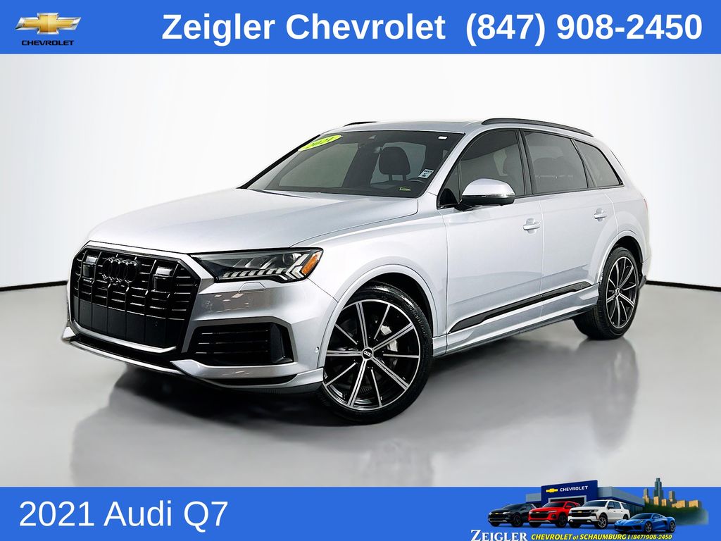 Silver Metallic 2021 Audi Q7 quattro Prestige 55 TFSI SUV / Crossover All-Wheel Drive 8-Speed Automatic