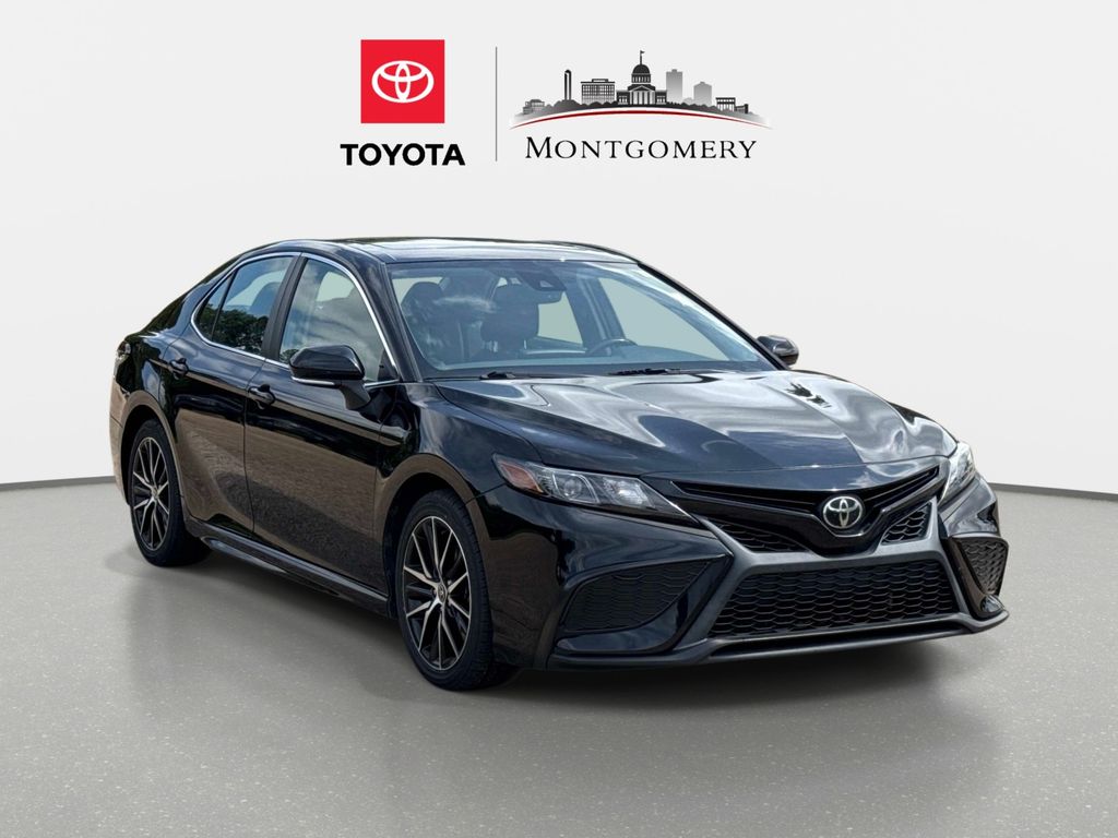 Midnight Black Metallic 2021 Toyota Camry SE FWD Sedan Front-Wheel Drive 8-Speed Automatic