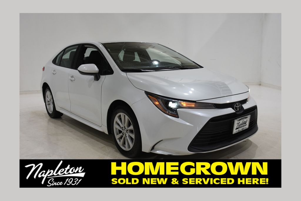 Ice Cap 2024 Toyota Corolla LE FWD Sedan Front-Wheel Drive Continuously Variable Transmission