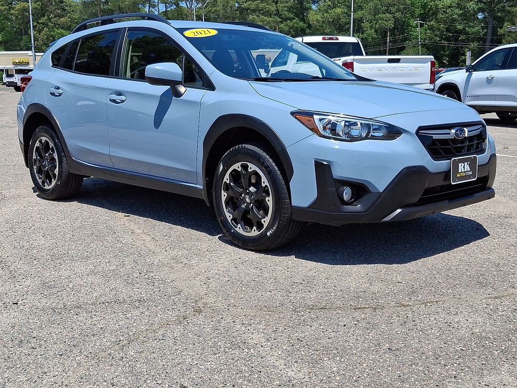 Cool Gray Khaki 2021 Subaru Crosstrek Premium AWD SUV / Crossover All-Wheel Drive Continuously Variable Transmission