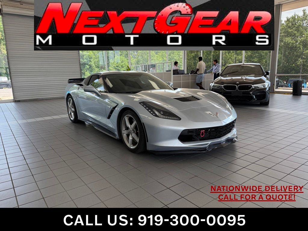 Sterling Blue Metallic 2017 Chevrolet Corvette Coupe Rear-Wheel Drive 7-Speed Manual