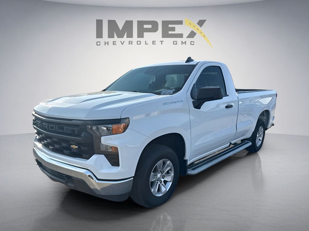 Summit White 2025 Chevrolet Silverado 1500 Pickup Truck 4X2 Automatic