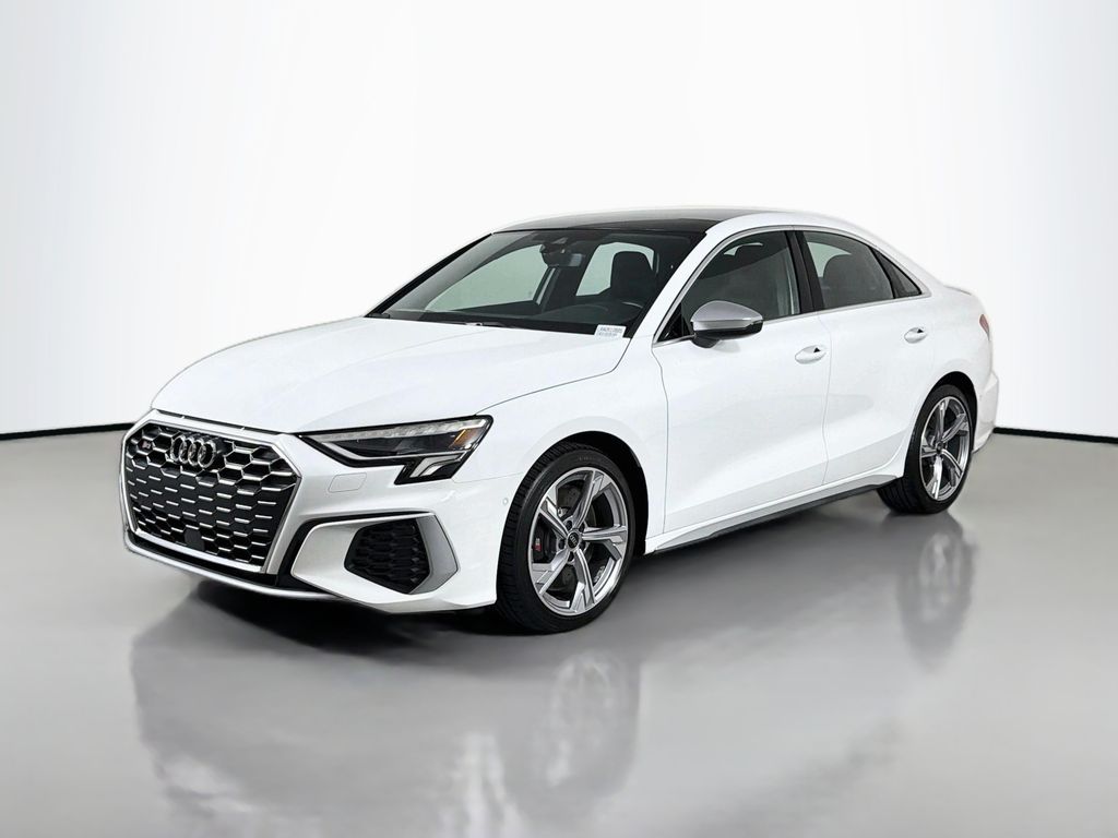 White 2024 Audi S3 Sedan All-Wheel Drive 7-Speed Automatic