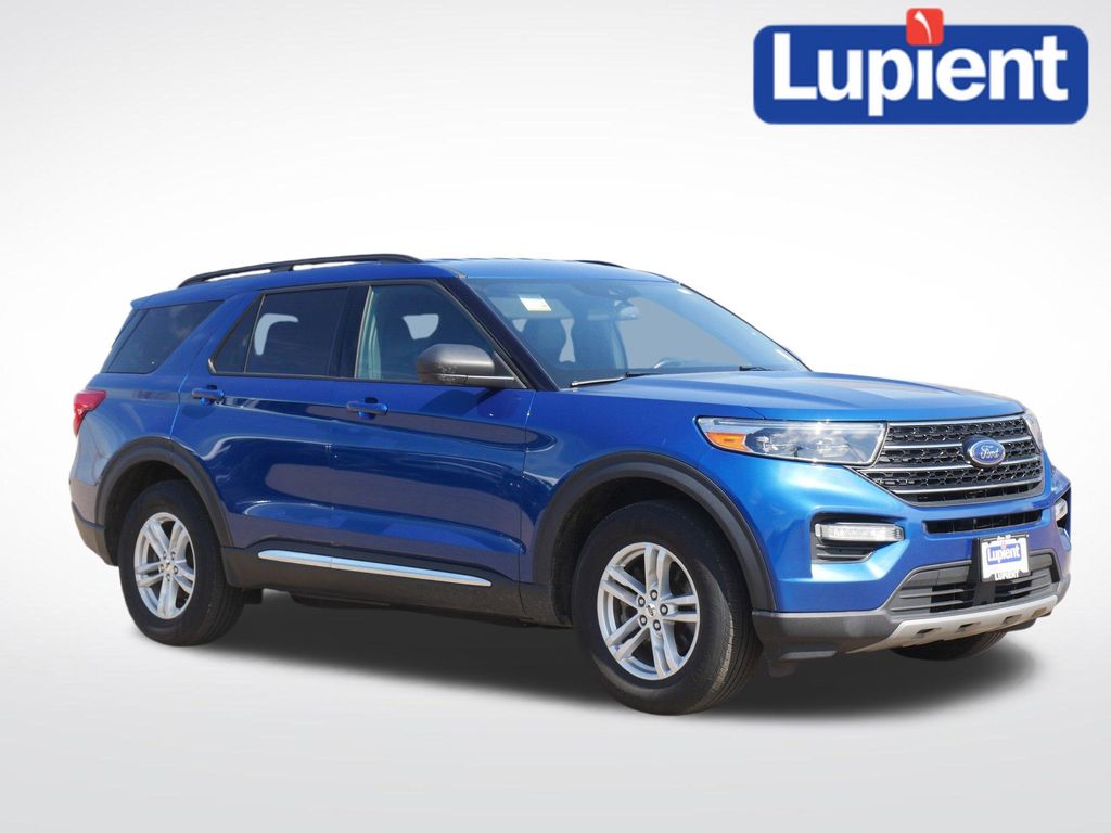 Blue 2020 Ford Explorer XLT AWD SUV / Crossover All-Wheel Drive Automatic
