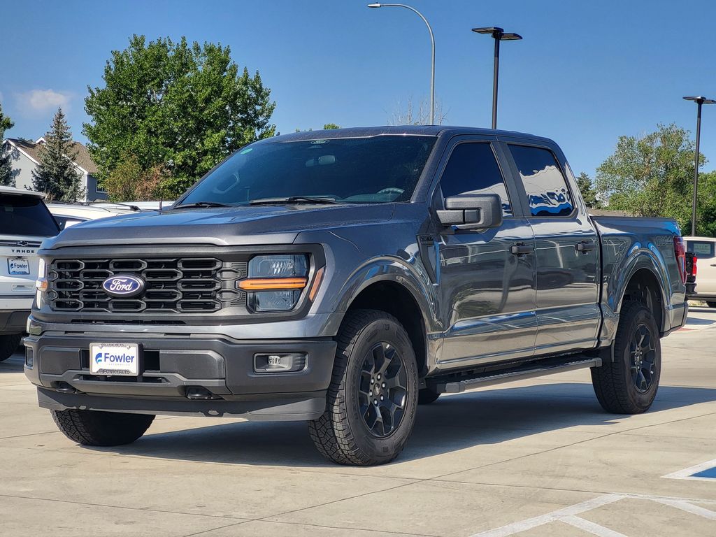 Gray Metallic 2024 Ford F-150 Pickup Truck Four-Wheel Drive Automatic
