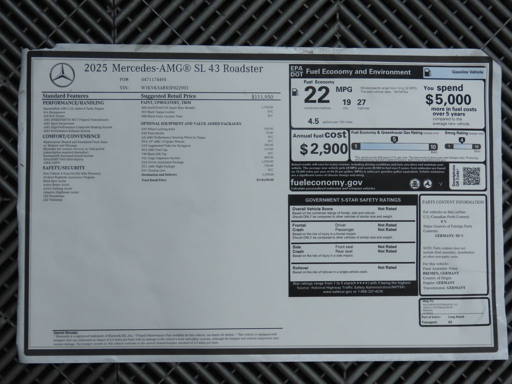 2025 Mercedes-Benz SL-Class AMG SL 43 17