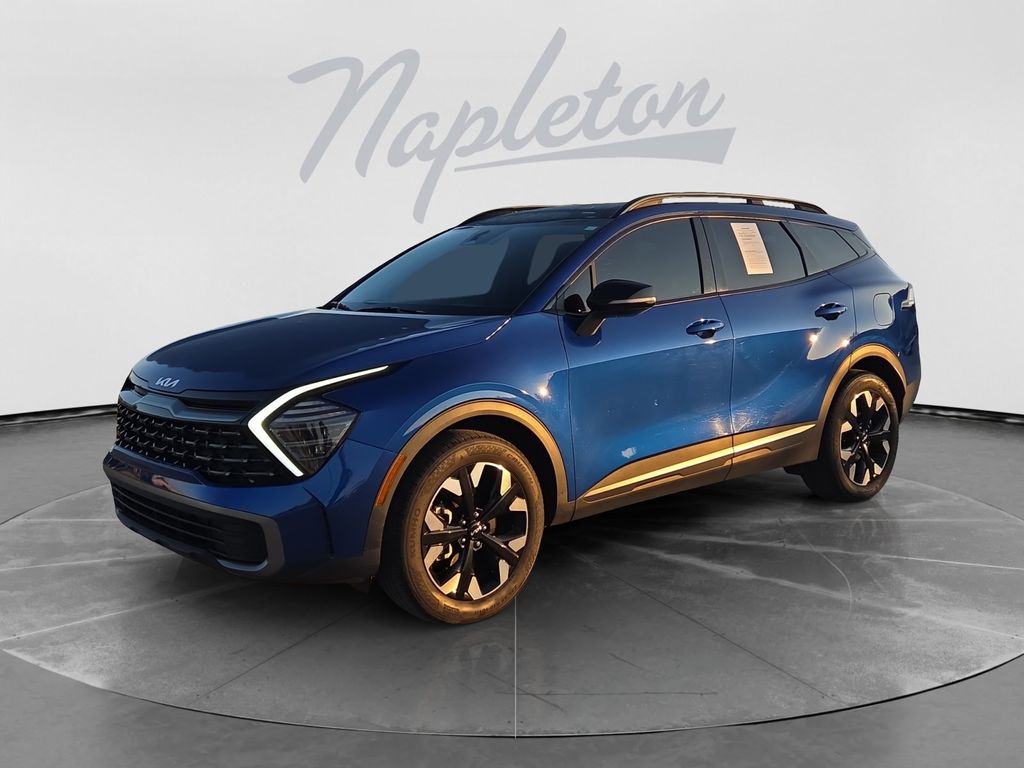 Sapphire Blue 2024 Kia Sportage SUV / Crossover All-Wheel Drive 8-Speed Automatic