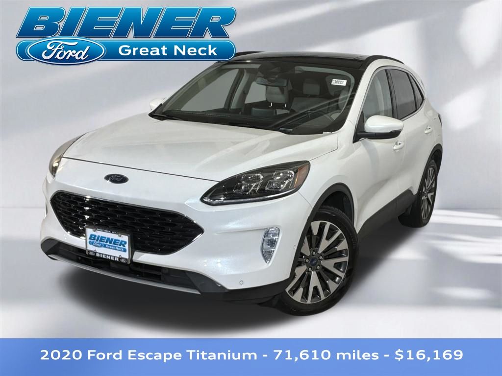 White Metallic 2020 Ford Escape SUV / Crossover All-Wheel Drive 8-Speed Automatic
