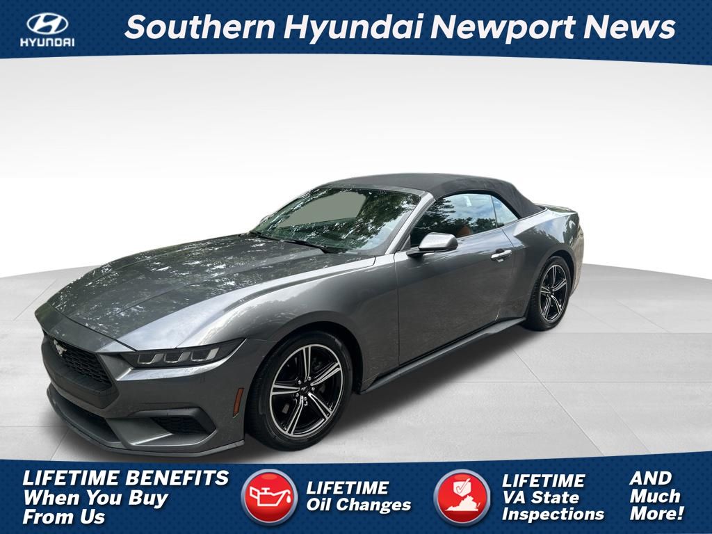 Gray Metallic 2024 Ford Mustang Convertible Rear-Wheel Drive Automatic