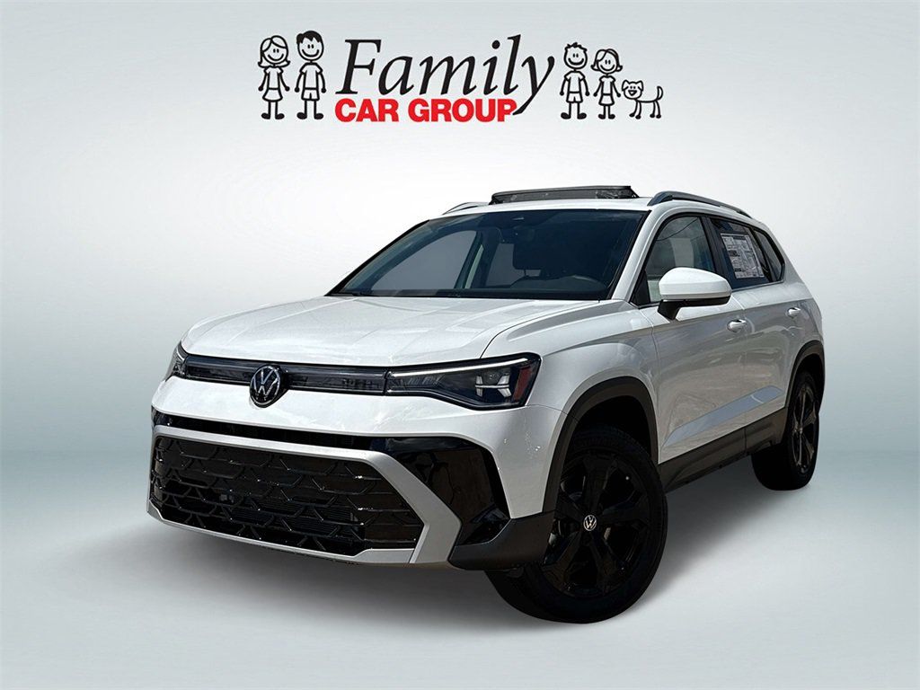 White 2025 Volkswagen Taos SUV / Crossover All-Wheel Drive 8-Speed Automatic