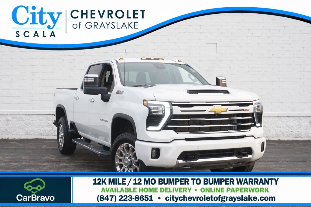 White 2024 Chevrolet Silverado 2500HD Pickup Truck Four-Wheel Drive Automatic
