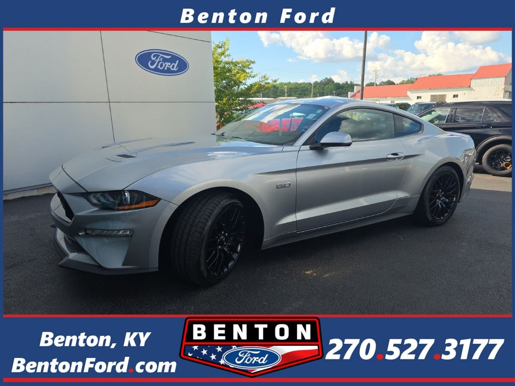 Iconic Silver Metallic 2021 Ford Mustang Coupe Rear-Wheel Drive 6-Speed Manual