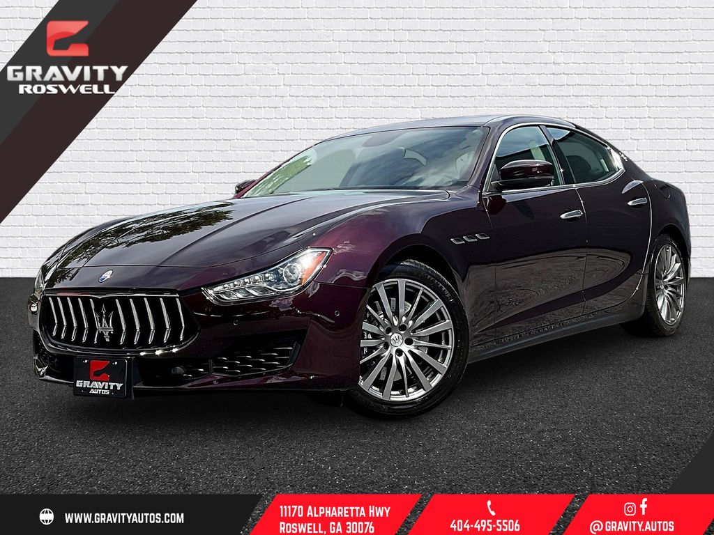 Red (Burgundy) 2021 Maserati Ghibli Sedan All-Wheel Drive 8-Speed Automatic